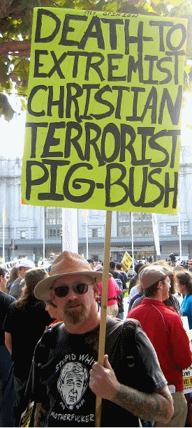Anti-Bush Protest Signs