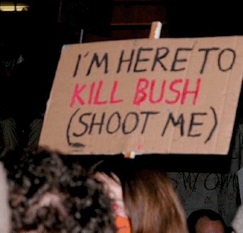 Anti-Bush Protest Signs